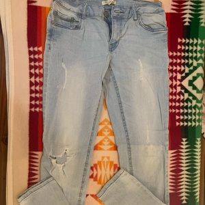 Forever 21 Distressed Skinny Jeans